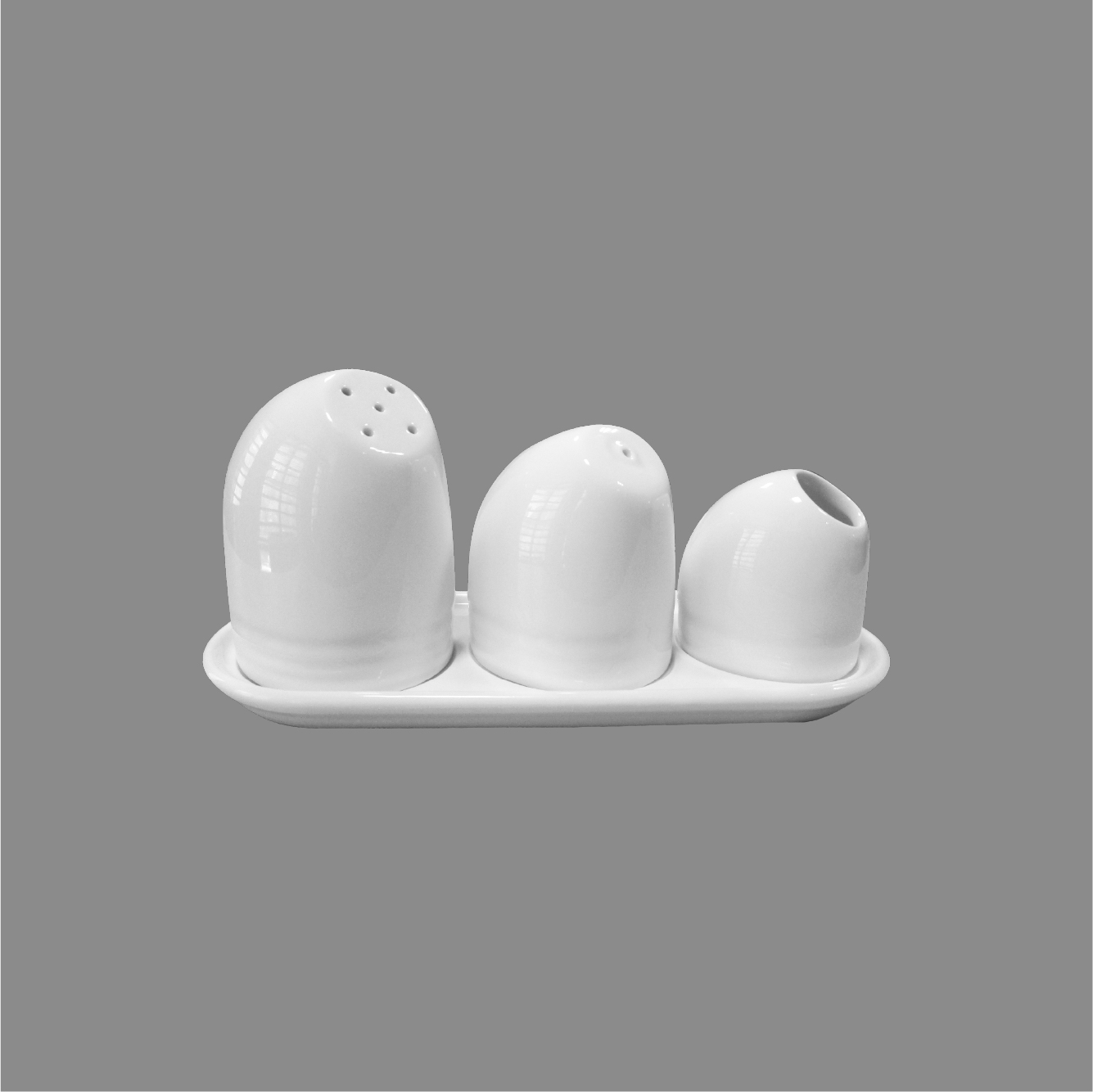 4 Pcs Tooth Pick Jar, Salt & Pepper Shaker Set